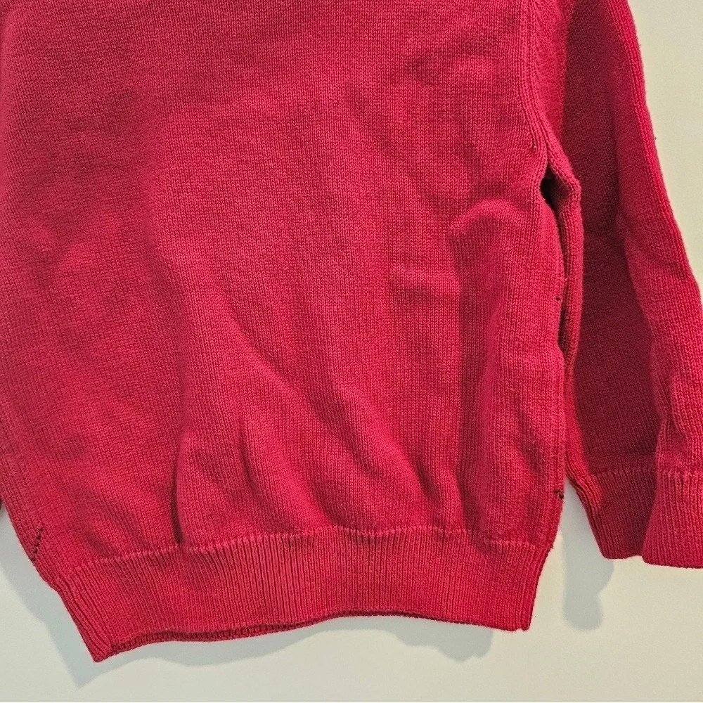 Gymboree Red Argyle V-Neck Sweater 2T Cotton Acrylic Blend‎ Kids